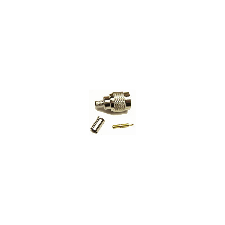 N-Male connector for 240 type 1/4" coaxial cable