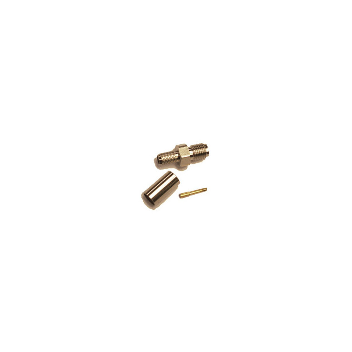 Reverse polarity SMA-Female (male pin) connector for 58/195