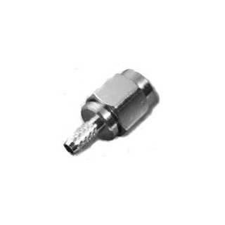 SMA-Male connector for 58/195 3/16" type coaxial cable