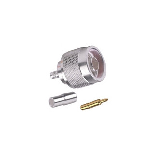 RF Industries N/Male connector for 58/195 3/16" type coaxial