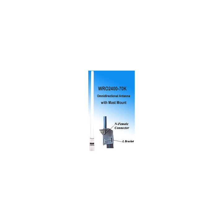 NCG SF-245R 7.4 dBi Omnidirectional Antenna with Mast Mount