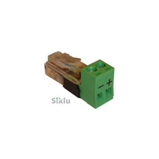 Bag of 10 DC Terminal Blocks to RJ-45 adapters