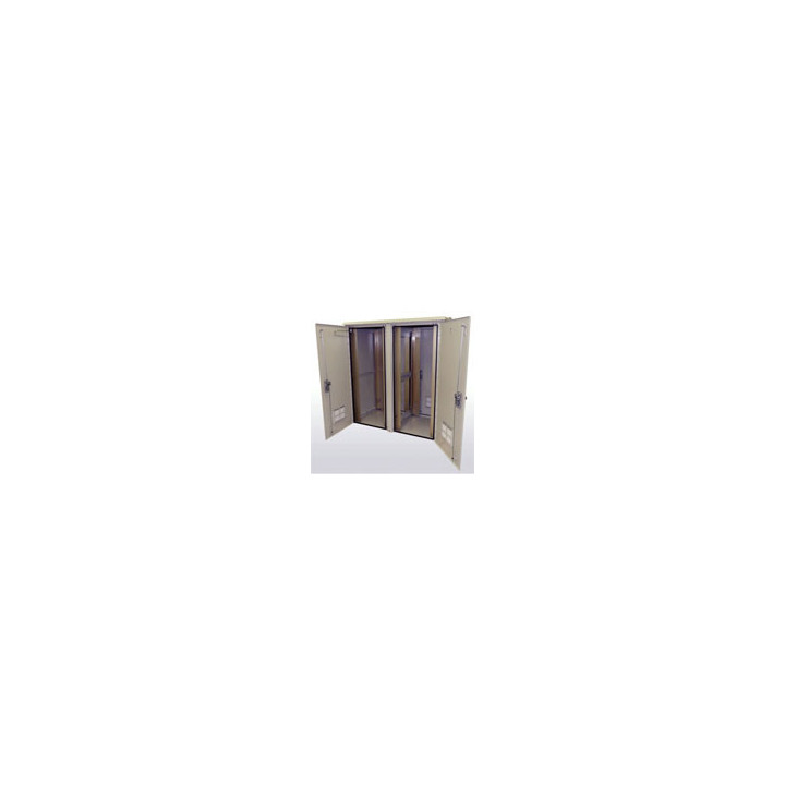 2OD Enclosure, 4 sets of 19" or 23" Adjustable Racking Rails
