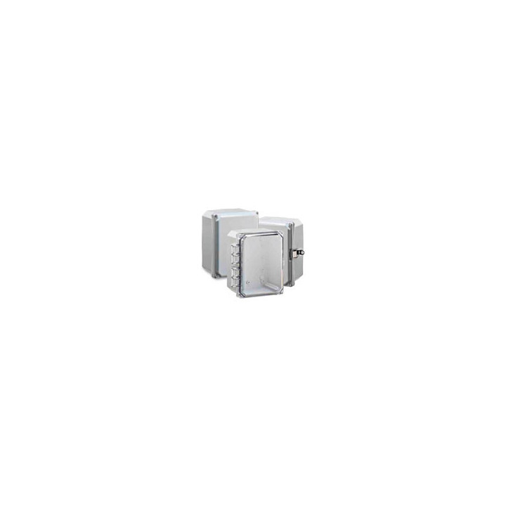 Premium Line 8"x6"x4" Nema4X/6P Enclosure with Clear Screw